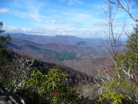 View west from trail to Cold Mountain