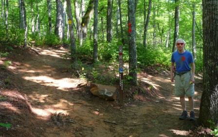 Junction of Mackey Ridge Trail and Brushy Creek Trail