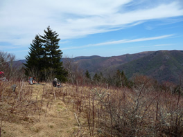 Lunch spot at the top of Green Knob