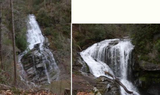 Upper and Lower Laurel Fork Falls