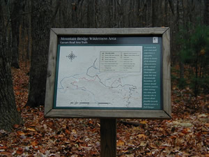 Raven Cliff Falls Trail Sign