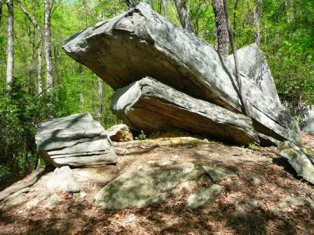 Rock Formations along Pinnacle Mountain Trail