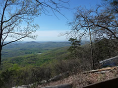 View from Shelter on Table Rock Trail